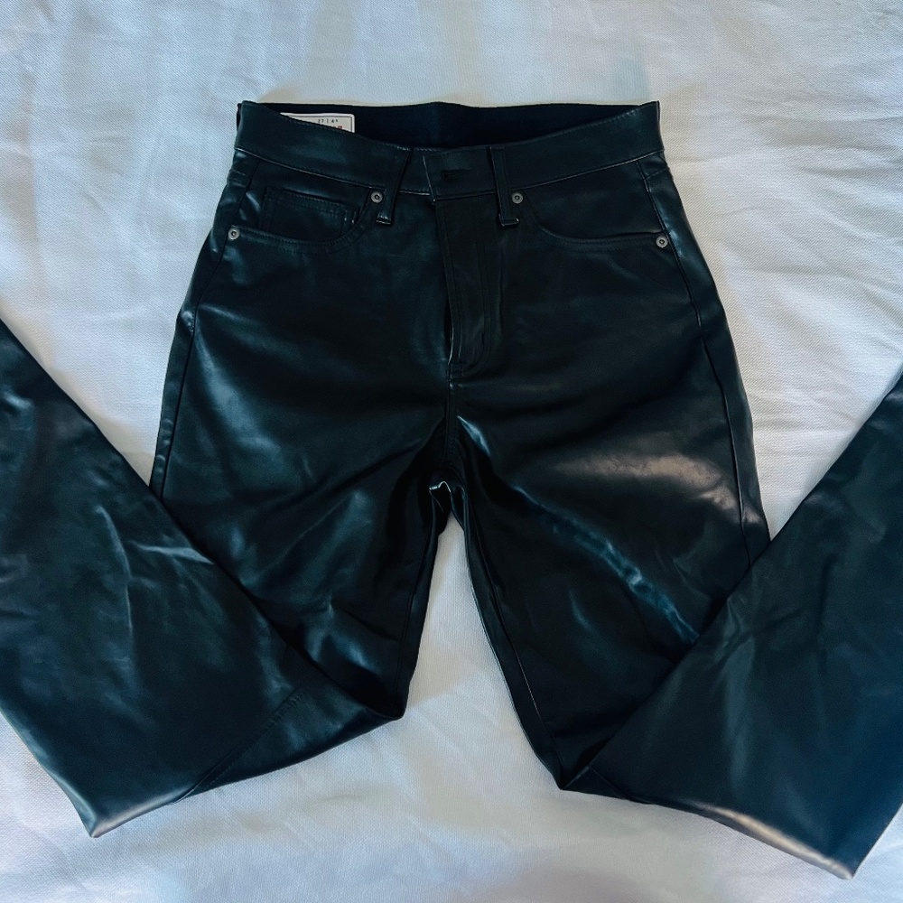 Regular Vintage Slim Leather Gap Pants